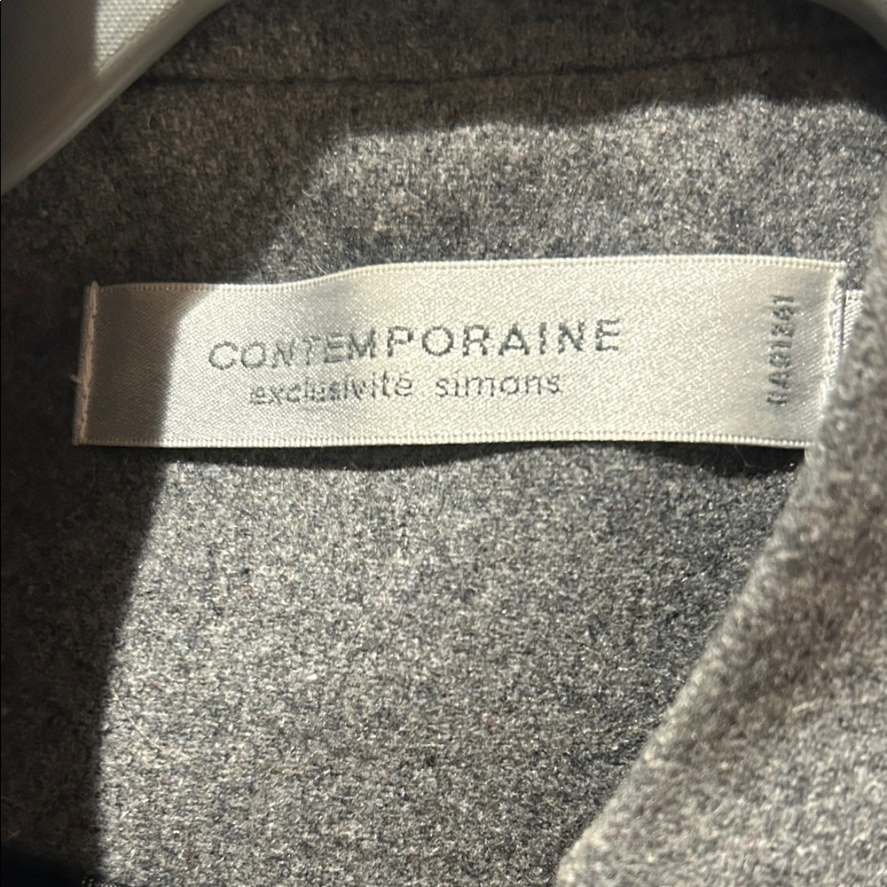 Contemporaine Wool Gray Sleeveless Vest Top - Picture 3 of 9